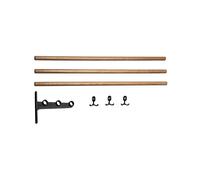 Essem Design Nostalgi add-on shoe or hat shelf Oak, black stand