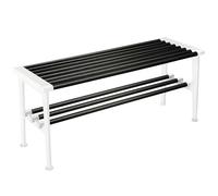 Essem Design - Nostalgi Bench 100 cm, Black Stained Oak / White