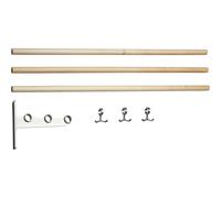 Essem Design - Nostalgi Extension Part For Hat Rack / Shoe Rack, Aluminium / Birch - Aluminium