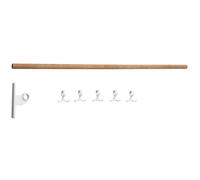 Essem Design - Nostalgi Extension Part For Hook Strip, White / Bamboo - White