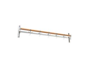 Essem Design - Nostalgi Hook Strip 100 cm, Aluminium / Oak - Oak