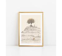 ESSEN Life Parable of the Mustard Seed Jesus Christian Scripture Bible Wall Art Jesus Poster in Minimalist Boho Christian Home Decor Perfect Religious Wall Art Gift(8 x10 In Unframed)