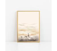 ESSEN Life | The LORD is My Shepherd | Christian Bible Wall Art Jesus Poster Minimalist Boho Christian Home Decor Perfect Religious Wall Art Gift for Women (8x10 In No Frame)