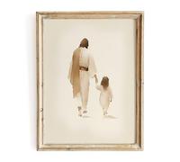 ESSEN Life | The Way He Leads | Christian Bible Wall Art Jesus Poster Minimalist Boho Christian Home Decor Perfect Religious Wall Art Gift for Women (11x14 In No Frame)