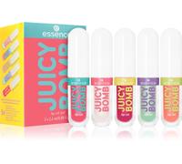 Essence 5 Juicy Bomb Lip Oil Set Coconut Mint Cherry Mandarin Strawberry Boxed