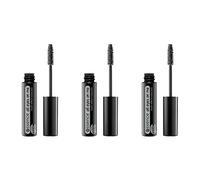 essence all eyes on me multi-effect mascara, mascara, 01 soft black, black, curling, defining, lengthening, volumising, fragrance-free, oil-free, pack of 3 (3 x 8 ml)