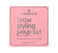 essence brow styling soap set, eyebrows, transparent, fixing, instant result, long-lasting, intense, natural, vegan, microplastic particles free, nanoparticles free (3.4 g)