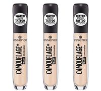 essence CAMOUFLAGE+ MATT concealer, concealer stick, tattoo cover, 23 warm sand, nude, mattifying, matt, oil-free, waterproof, alcohol-free, pack of 3 (3 x 5ml)