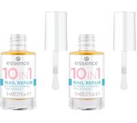 Essence Cosmetics 10IN1 NAIL REPAIR STRENGTHENING TREATMENT, volumizing, strengthening, smoothing, shiny, translucent (8ml) (Pack of 2)