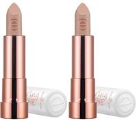Essence Cosmetics caring SHINE vegan collagen lipstick, caring, shiny (3,5g) (Pack of 2)