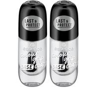 Essence Cosmetics colour grip BASE COAT, longlasting, priming, protecting, shiny, translucent (8ml) (Pack of 2)