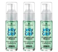 essence cosmetics essence jelly Grip Hydrating Primer, Green, Moisturising, Smoothing, Natural, for Dry Skin, Vegan, Paraben-Free, Nanoparticles Free, Gluten-Free, Pack of 3 (3 x 29 ml)