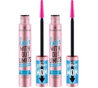 Essence Cosmetics lash WITHOUT LIMITS WATERPROOF EXTREME LENGTHENING & VOLUME MASCARA, longlasting, volumizing, ultra black, lengthening (13ml) (Pack of 2)
