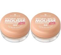 Essence Cosmetics NATURAL MATTE MOUSSE FOUNDATION, mattifying, covering, express result, matte (16g) (Pack of 2)