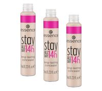 Essence Cosmetics stay ALL DAY 14h long-lasting concealer, longlasting, covering, express result, natural, matte (7ml) (Pack of 3)