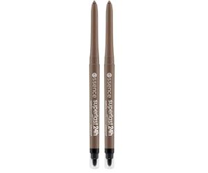 Essence Cosmetics SUPERLAST 24h eyebrow pomade pencil waterproof (0,31g) (Pack of 2)