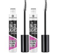 Essence Cosmetics THE FALSE LASHES MASCARA EXTREME VOLUME & CURL, volumizing, curling (10ml) (Pack of 2)