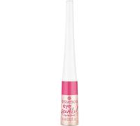 essence eye sparkle! liquid liner, eyeliner, no. 01, silver, long-lasting, defining, smudge-proof, shimmering, vegan, no microplastic particles, nanoparticles free, without perfume, pack of 1 (4 ml)