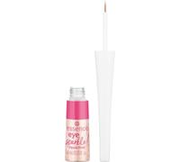 essence eye sparkle! liquid liner, eyeliner, no. 01, silver, long-lasting, defining, smudge-proof, shimmering, vegan, no microplastic particles, nanoparticles free, without perfume, pack of 1 (4 ml)