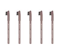 essence eyebrow DESIGNER, Eye Pencil, Eyebrow Pencil, 05 soft blonde, nude, defining, vegan, microplastic-free, nanoparticle-free, pack of 5 (5 x 1g)