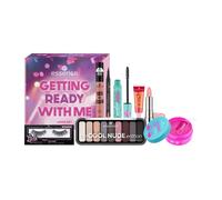 Essence Get Ready With Me Set 8 items mascara lips cool nude eyeshadows lashes