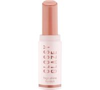 essence Shiny Glaze High Shine Lipstick, No. 02, Nude, Highly Pigmented, Glossy, Colour-Intensive, Vegan, Oil-Free, Paraben-Free, No Microplastic Particles, Pack of 1 (1.9 g)