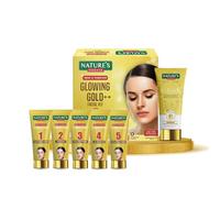 Essence Glowing Gold++ Facial Kit for Women| For Bright & Glowing Skin Infused with 24K Real Gold & Saffron| Get Parlour Like Glow in 30 Mins| Dermatologically Tested| Free G-Lock Cream|100gm