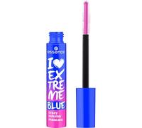 Essence I Love Extreme Blue Crazy Volume Mascara, Blue, Long-Lasting, Vibrant, Extreme Volume, Colour-Intensive, Vegan, No Microplastic Particles, Nanoparticles Free, No Perfume, Pack of 12 ml