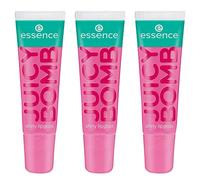 essence Juicy Bomb Shiny Lip Gloss No. 102, Pink, Shiny, Radiant Fresh, Shimmering, Vegan, Alcohol-Free, Paraben-Free, No Microplastic Particles, Pack of 3 (3 x 10 ml)