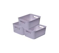 Essence Large Sea Salt 'Storage Tray Basket' 11.4L x 3 SmartStore Purple L