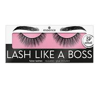 essence LASH Like A BOSS False Lashes, No. 05 Fearless, Black, Defining, Extended, Volume-Giving, Long-Lasting, Vegan, microplastic Particles Free, nanoparticle Free (1 Pair)