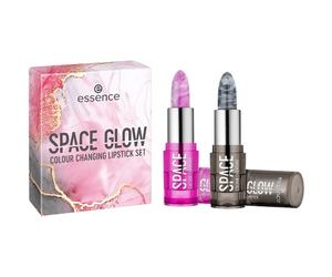 Essence Lips LipstickSpace Glow Lipstick Set SPACE GLOW colour-changing lipstick 01 Galaxy 3.2 g + SPACE GLOW colour-changing lipstick 02 Universe 3.2 g