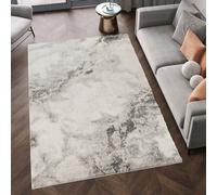 Essence Living Room Area Rug Oragnic Abstract Design Contemporary Hallway Runner Indoor Rug- Grey 200X290