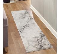 Essence Living Room Area Rug Oragnic Abstract Design Contemporary Hallway Runner Indoor Rug- Grey 60X220