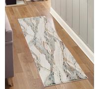Desire Rugs Essence Living Room Area Rug Oragnic Abstract Design Contemporary Hallway Runner- Rustic 60X220, Orange