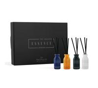 Essence London Reed Diffuser Oil Bottles, 4 Pc. Mini Set with Aromatherapy Fragrances and Diffusing Sticks for Living Room, Home, and Office, 15 mL Each
