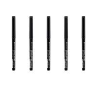 essence Long-Lasting Eye Pencil, No. 01, Black, Long-Lasting, Defining, Vegan, Waterproof, No Microplastic Particles, Nanoparticles Free, Pack of 5 (5 x 0.28 g)