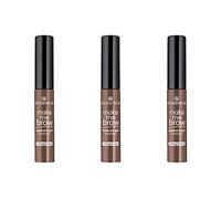 essence make me BROW eyebrow gel mascara, eyebrows, with filling fibres, no. 02 browny brows, brown, vegan, nanoparticles-free, perfume-free, pack of 3 (3 x 3.8 ml)