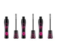 essence MASCARA Lash Princess Curl & Volume, Black, Volumizing, Peanut-Shaped Brush, Vegan, Perfume-Free, Alcohol-Free, Pack of 3 (3 x 12 ml)
