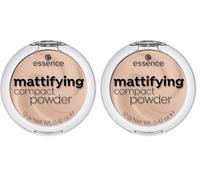 essence mattifying compact powder, mattifying, matte (12g) (Pack of 2)