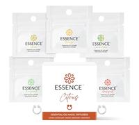 Essence Nasal Diffuser | Essential Oil Ring | Silicone Nose Inhaler Bundle Pack (Citrus)