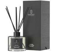 Essence of Peace Gardenia Reed Diffuser 200ml - Long Lasting Home Fragrance with Essential Oils, Black Fibre Reeds, Aroma Oil Diffuser for Living Room, Bedroom, Bathroom & Office Decor