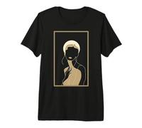 Essence of Woman: Minimalist Silhouette Illustration Premium T-Shirt