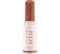 essence Shiny Glaze High Shine Lipstick, No. 01, Brown, Highly Pigmented, Glossy, Colour-Intensive, Vegan, Oil-Free, Paraben-Free, No Microplastic Particles, Pack of 1 (1.9 g)