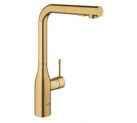 GROHE Essence - Single lever kitchen mixer L-Size with Swivel Spout and pull-out spray brushed cool sunrise