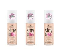 essence stay ALL DAY 16h long-lasting Foundation, make-up, smudge-proof, waterproof, 08 Soft Vanilla, nude, long-lasting, mattifying, matt, oil-free, waterproof, pack of 3 (3 x 30ml)