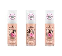 essence stay ALL DAY 16h long-lasting foundation, make-up, smudge-proof, waterproof, 20 Soft Nude, nude, long-lasting, mattifying, matte, oil-free, waterproof, pack of 3 (3 x 30ml)