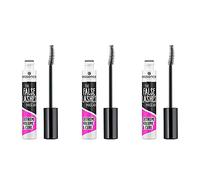 essence THE FALSE LASHES MASCARA EXTREME VOLUME & CURL, mascara, black, curling, volumising, vegan, fragrance-free, pack of 3 (3 x 10 ml)