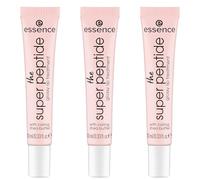 essence the super peptide glossy lip treatment, lip balm, 01, transparent, smoothing, with vitamins, paraben-free, microplastic-free, nanoparticle-free, pack of 3 (3x10ml)
