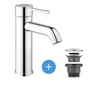 Essence - washbasin mixer set size S + click clack waste for washbasin with overflow (23590001-CLICCLAC)